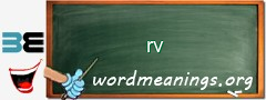 WordMeaning blackboard for rv